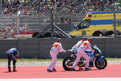 Chute d'Alex Rins, Team Suzuki MotoGP