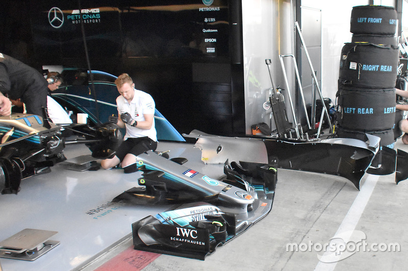 Ala delantera Mercedes AMG F1 W09