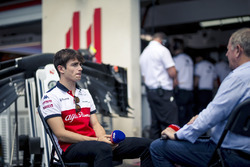Charles Leclerc, Sauber ve Martin Brundle, Sky TV