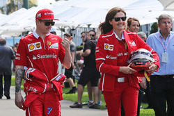 Kimi Raikkonen, Ferrari con Stefania Bocchi, Ferrari oficial de prensa
