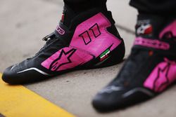 El calzado de Sergio Perez, Force India