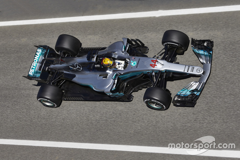 Aileron de requin de la Mercedes AMG F1 W08