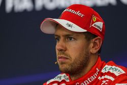 Sebastian Vettel, Ferrari in the Press Conference