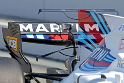 Détails de l'aileron arrière de la Williams FW40