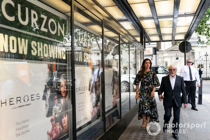 Bernie Ecclestone and his wife Fabiana