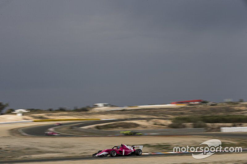 Track action in the W Series Tatuus F3 T-318 car