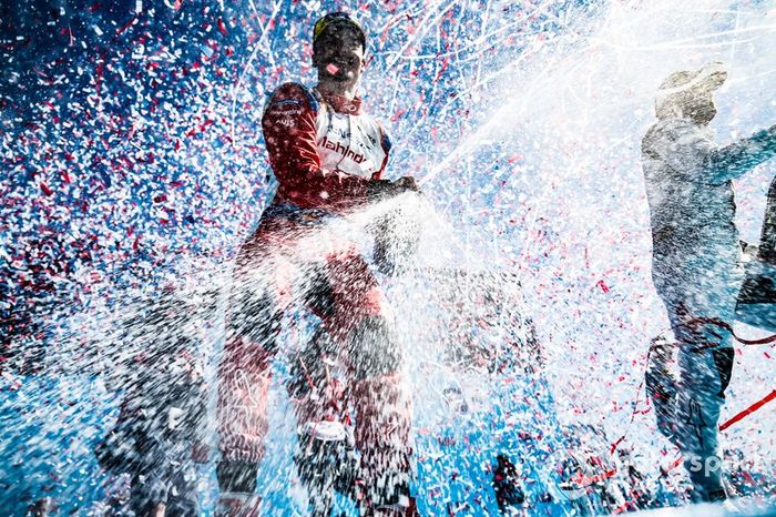 Pascal Wehrlein, Mahindra Racing, celebra