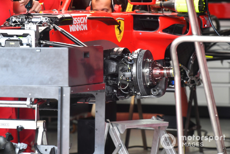 Ferrari SF71H front brake and wheel hub
