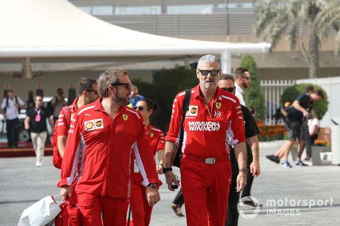 Gino Rosato, Ferrari y Maurizio Arrivabene, Ferrari Team