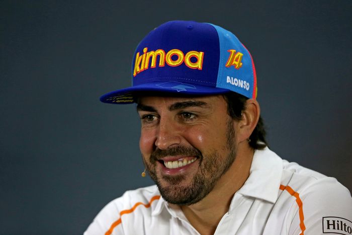 Fernando Alonso, McLaren en la conferencia de prensa