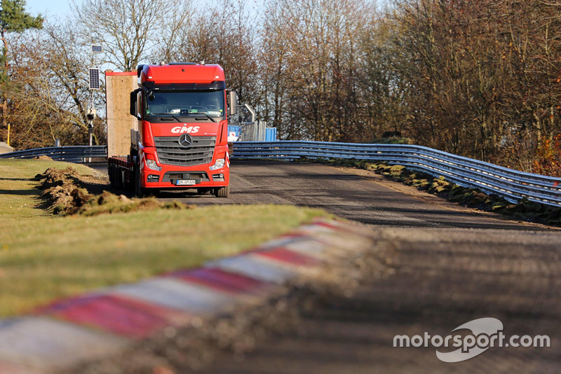 Nürburgring Nordschleife'de inşaat çalışmaları