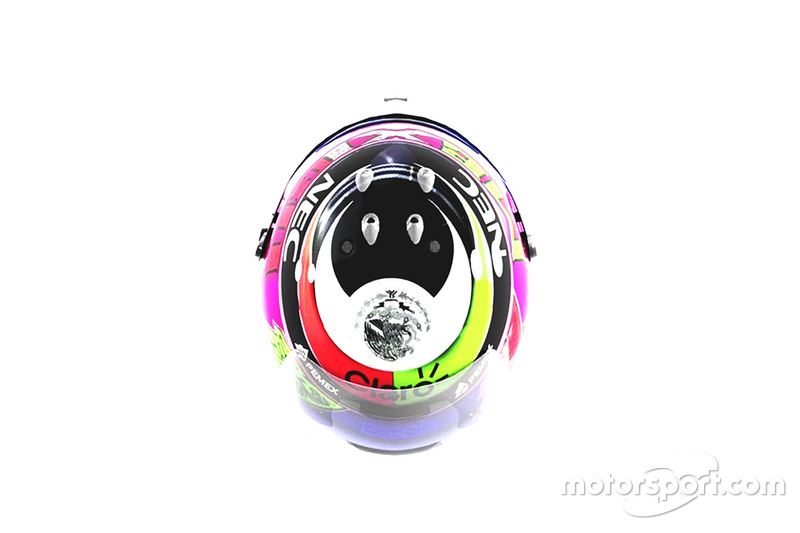 Casco especial para Sergio Pérez, Racing Point Force India para el GP de México