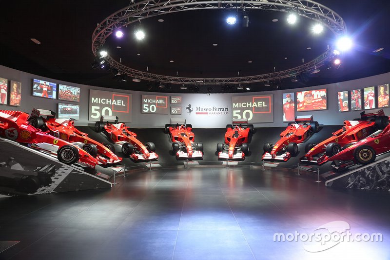 The 'Michael 50' exhibition in the Ferrari Museum in Maranello