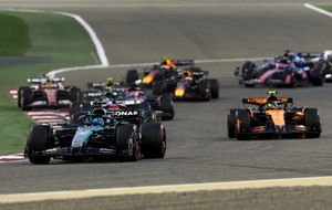 Charles Leclerc, Ferrari, Lando Norris, McLaren, George Russell, Mercedes