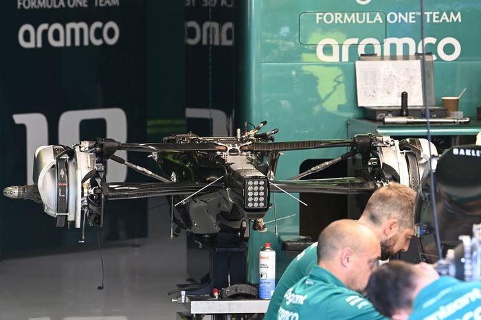 Detalle técnico del Aston Martin AMR23