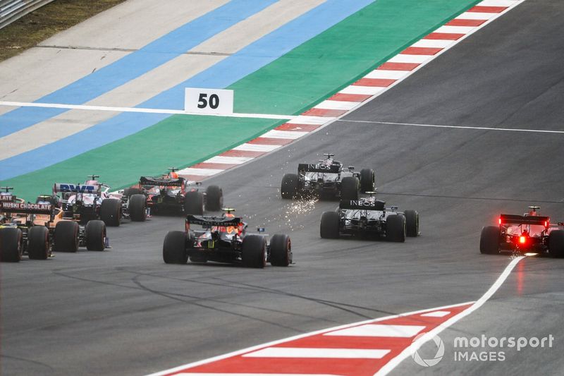 Lewis Hamilton, Mercedes F1 W11 Valtteri Bottas, Mercedes F1 W11, Charles Leclerc, Ferrari SF1000, Max Verstappen, Red Bull Racing RB16, Alex Albon, Red Bull Racing RB16 