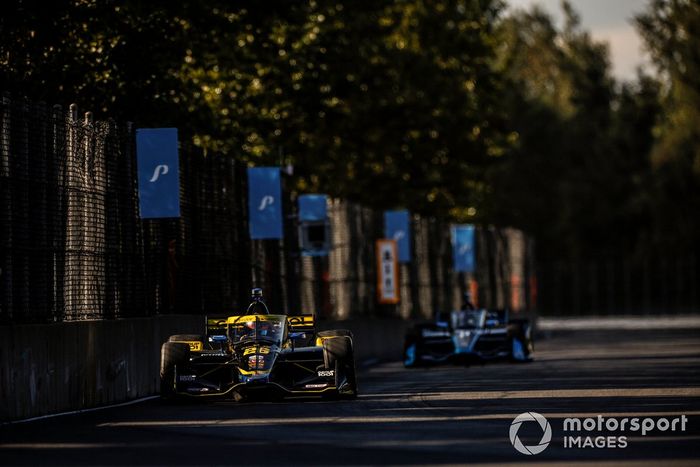 Colton Herta, Andretti Autosport w/ Curb-Agajanian Honda, Josef Newgarden, Team Penske Chevrolet