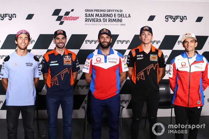 Enea Bastianini, Gresini Racing Miguel Oliveira, Red Bull KTM Factory Racing Johann Zarco, Pramac Racing Raúl Fernández, KTM Tech3 Jorge Martín, Pramac Racing 
