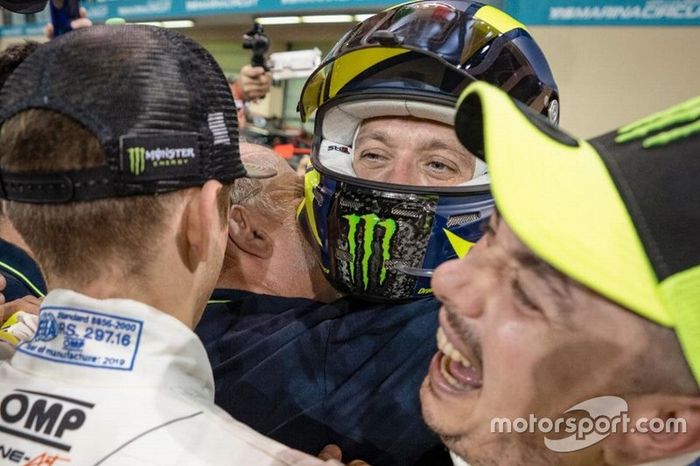 Valentino Rossi, Luca Marini y Alessio Salucci