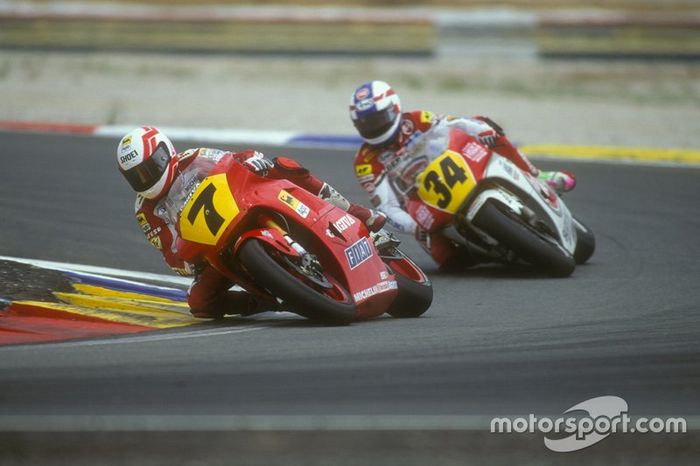 Eddie Lawson, Cagiva y Kevin Schwantz, Suzuki
