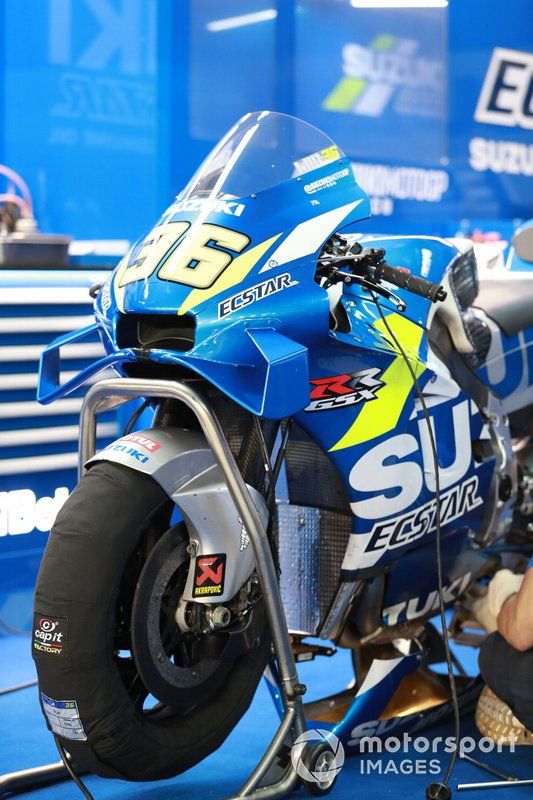 Detalle de la moto de Joan Mir, Team Suzuki MotoGP