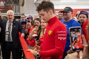 Charles Leclerc, Ferrari opens Day 4 of the Autosport International Show