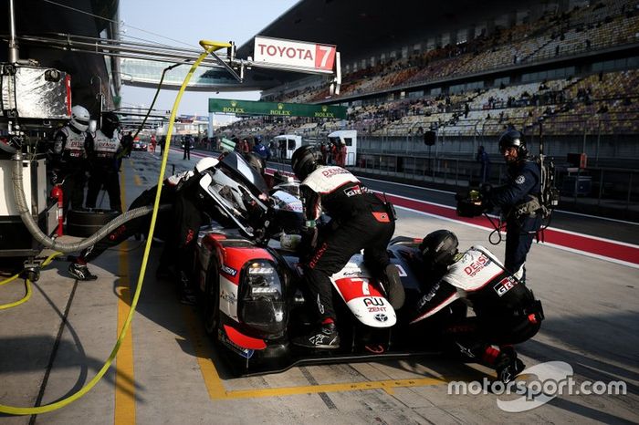 #7 Toyota Gazoo Racing Toyota TS050 - Hybrid: Mike Conway, Kamui Kobayashi, Jose Maria Lopez  