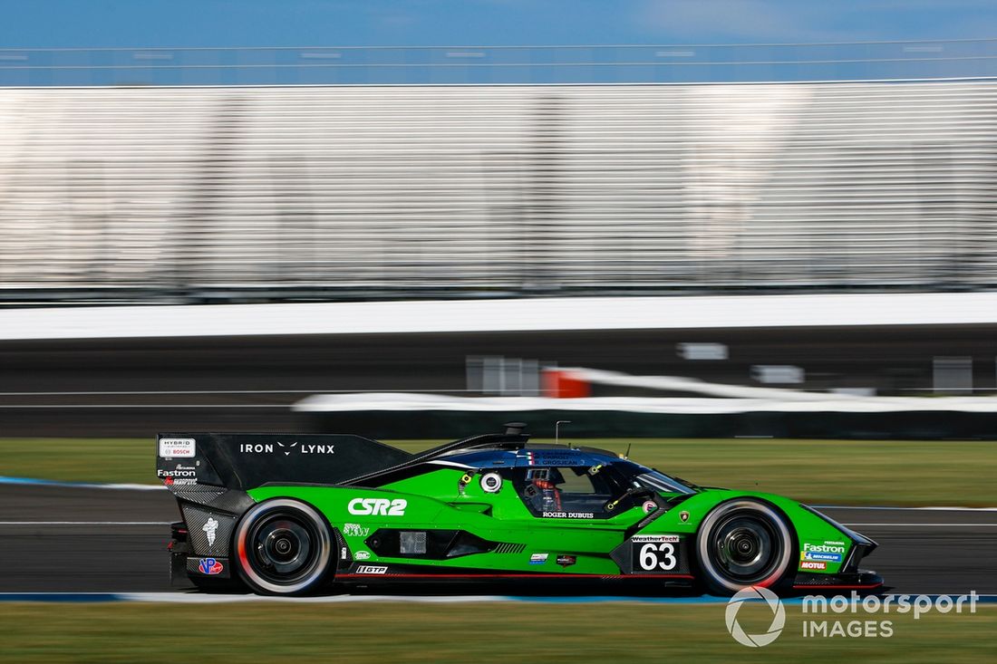 #63 Iron Lynx Lamborghini SC63: Matteo Cairoli, Andrea Caldarelli, Romain Grosjean