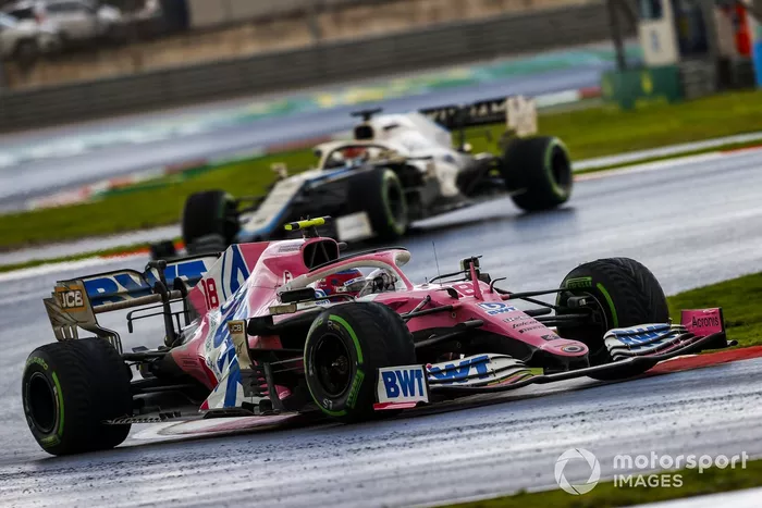 Lance Stroll, Racing Point RP20, George Russell, Williams FW43