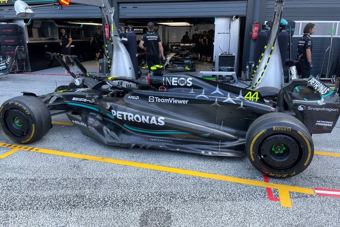 Mercedes W14 detalles técnicos