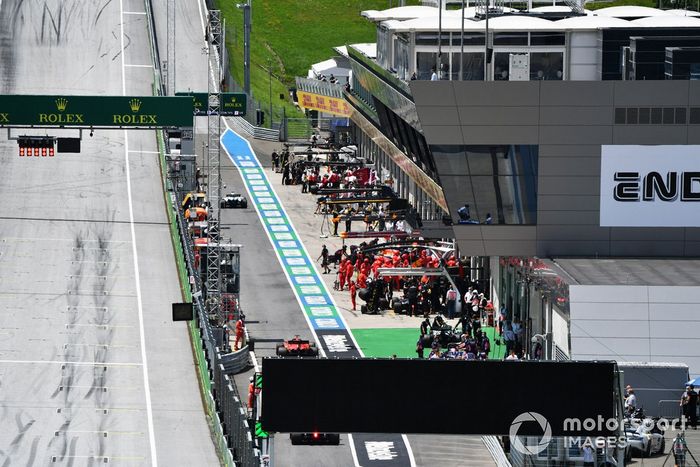Los boxes del Red Bull Ring