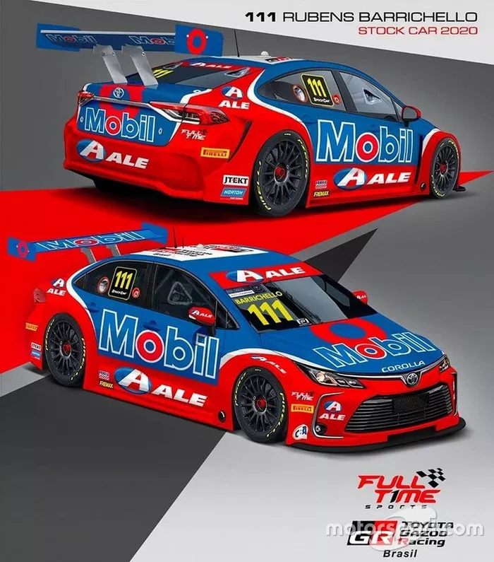 2020 (Stock Car): Layout do Toyota Corolla que Barrichello usará em 2020