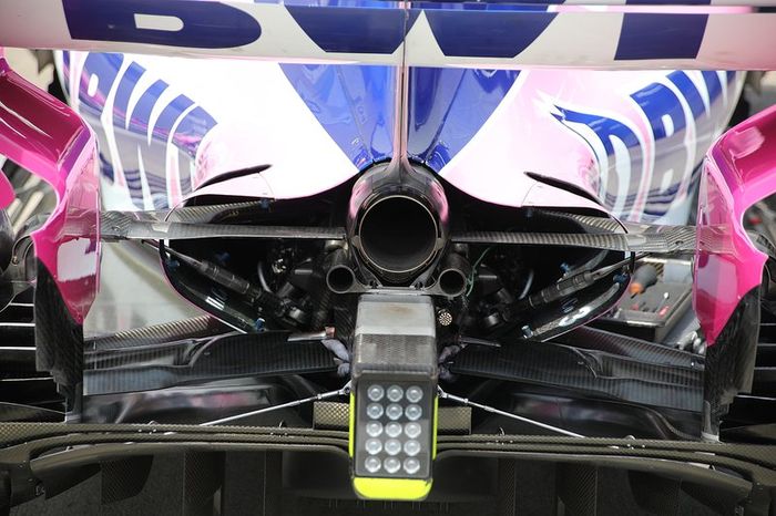 La trasera del Racing Point RP19