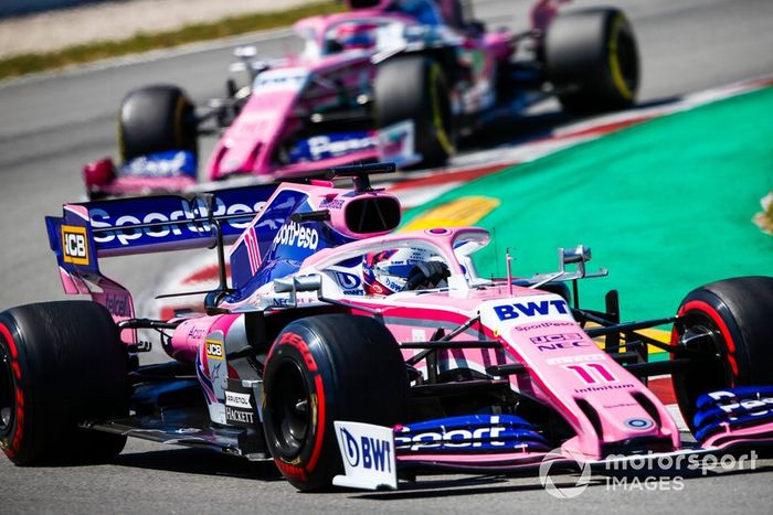 Sergio Perez, Racing Point RP19 y Lance Stroll, Racing Point RP19 