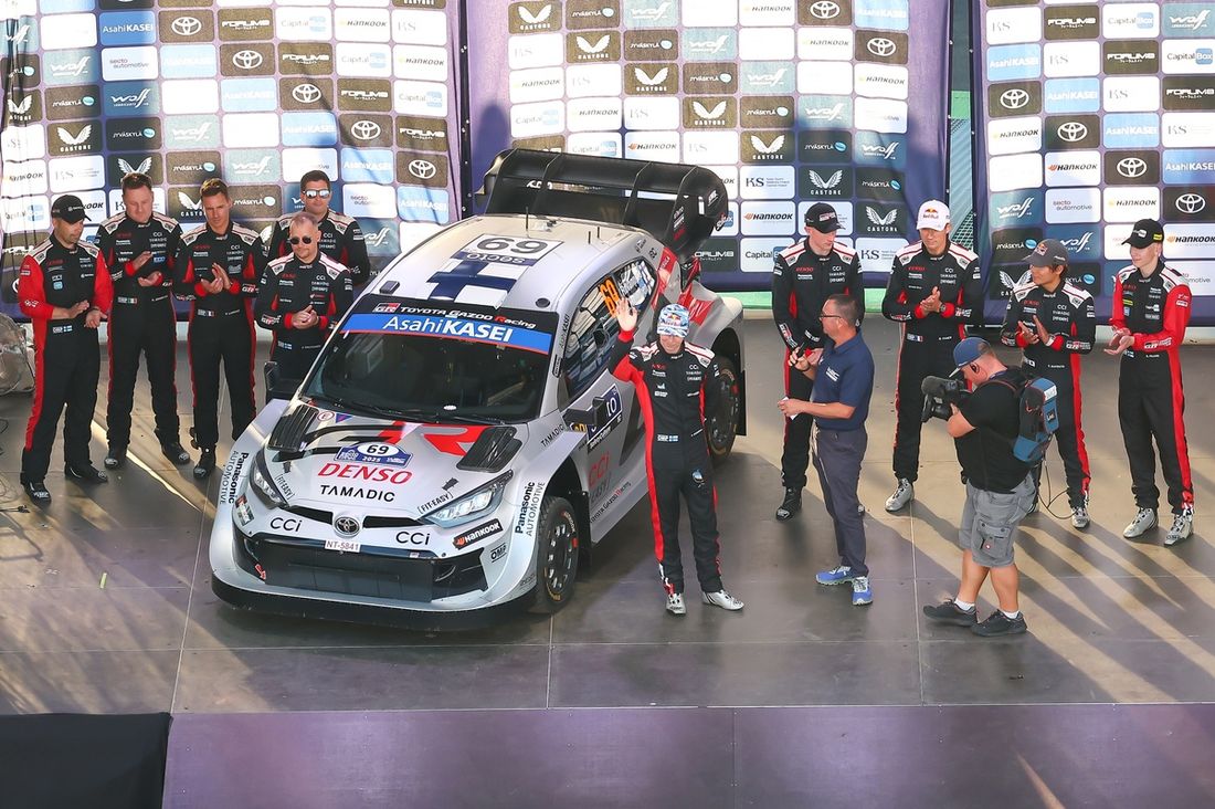 Kalle Rovanperä, Jonne Halttunen, Toyota Gazoo Racing WRT Toyota GR Yaris Rally1, Elfyn Evans, Scott Martin, Toyota Gazoo Racing WRT Toyota GR Yaris Rally1, Sébastien Ogier, Vincent Landais, Toyota Gazoo Racing WRT Toyota GR Yaris Rally1, Takamoto Katsuta