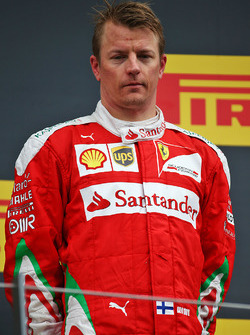 Kimi Raikkonen, Ferrari festeggia il suo terzo posto sul podio