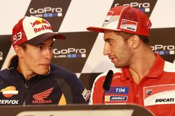 Marc Márquez, Repsol Honda Team y Andrea Iannone, Ducati Team