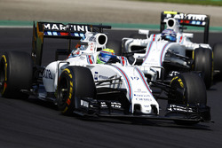 Felipe Massa, Williams FW38; Valtteri Bottas, Williams FW38
