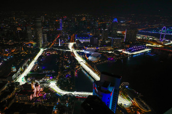 Une vue du circuit de Singapour