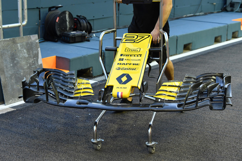 Renault Sport F1 Team RS 18, orr és első szárny