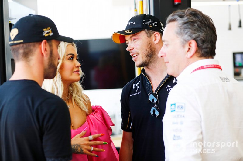 Rita Ora meets Jean-Eric Vergne, DS TECHEETAH, Andre Lotterer, DS TECHEETAH, Alejandro Agag, CEO, Formula E