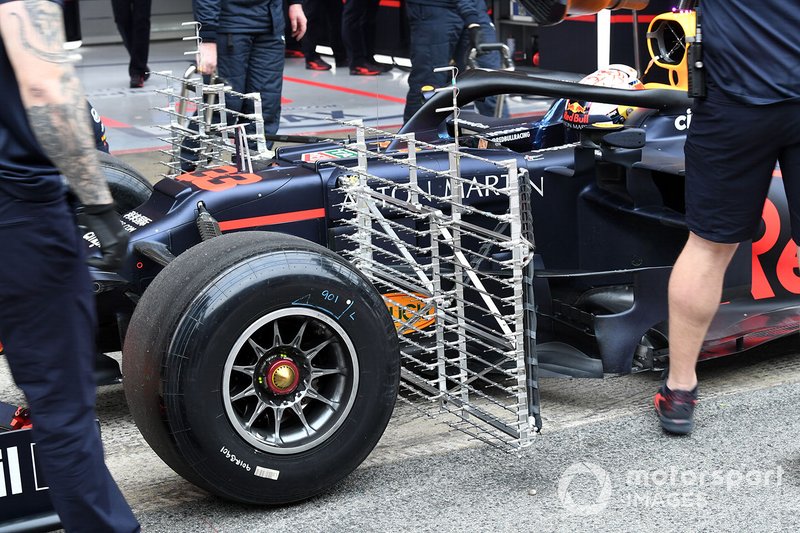 Max Verstappen, Red Bull Racing RB15 con sensori aerodinamici