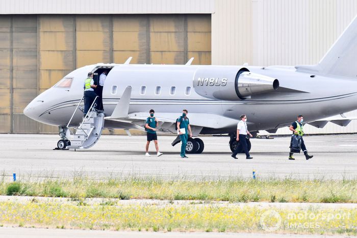 Lance Stroll, Aston Martin, deja su avión Bombardier Challenger 600-2B16