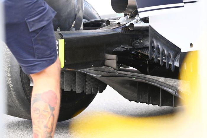 Detale trasero del AlphaTauri AT02