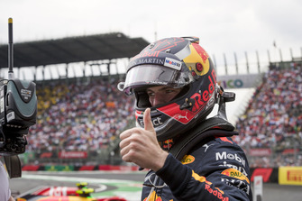 Winnaar Max Verstappen, Red Bull Racing viert feest in parc ferme