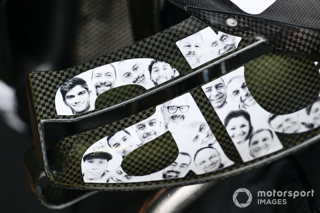 Detalhes da moto da Aprilia Racing Team