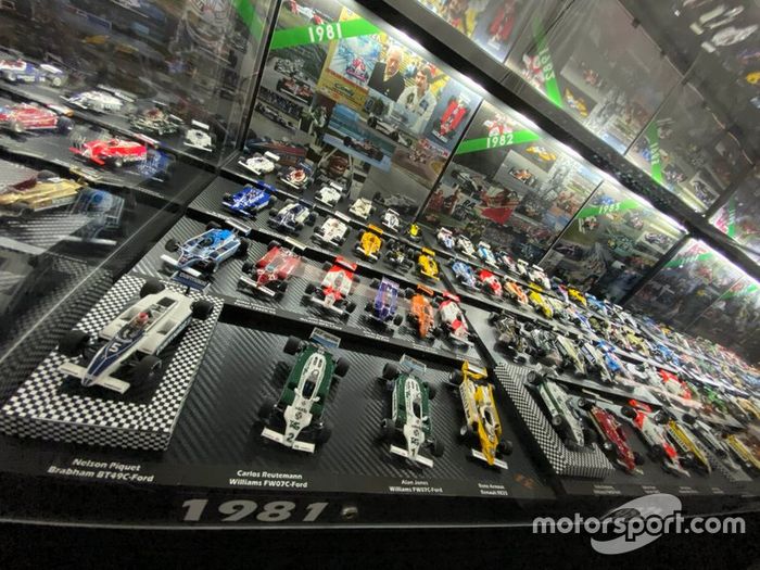 Colección de coches miniatura de F1