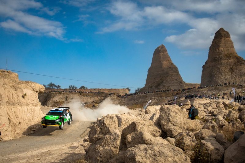 Gus Greensmith, Jonas Andersson, Skoda Fabia RS Rally2