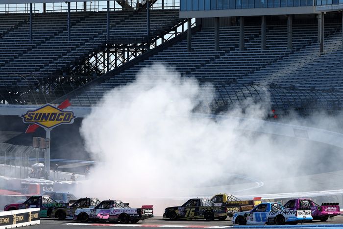 ‘Embarrassed’ Truck Series Driver Apologizes for Creating Chaos & Ruining Others’ Playoff Hopes on Lap 1