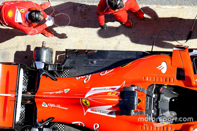 Деталь задньої частини Ferrari SF70H